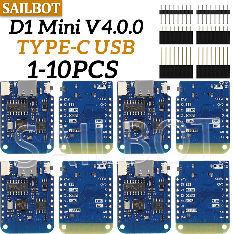 Wemos D1 Mini - 1-10 pces wemos d1 mini esp8266