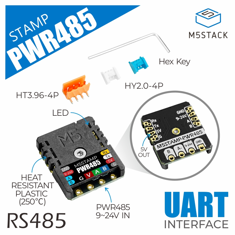 M5Stack - Módulo Oficial M5Stack M5Stamp RS485