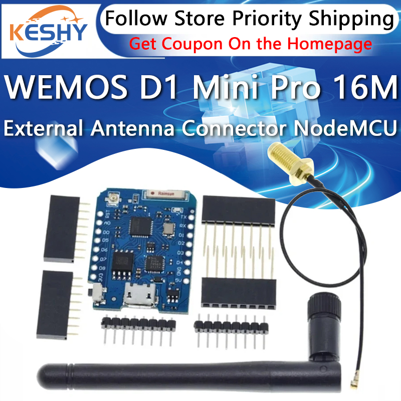 Wemos d1 mini pro 16m bytes co - D1 Mini Pro avaliação e preço