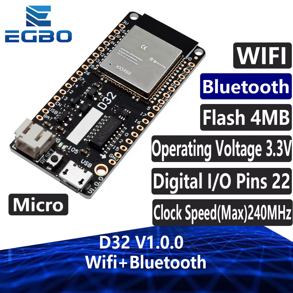 EGBO Para LOLIN D32 V1.0.0 - P - Lolin D32 avaliação e preço