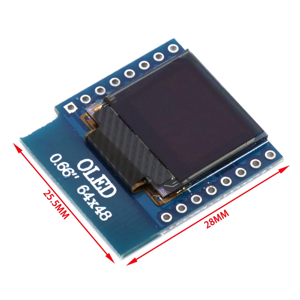 Tela OLED I2C SSD1306 de 0,66  - Wemos D1 Mini avaliação e preço