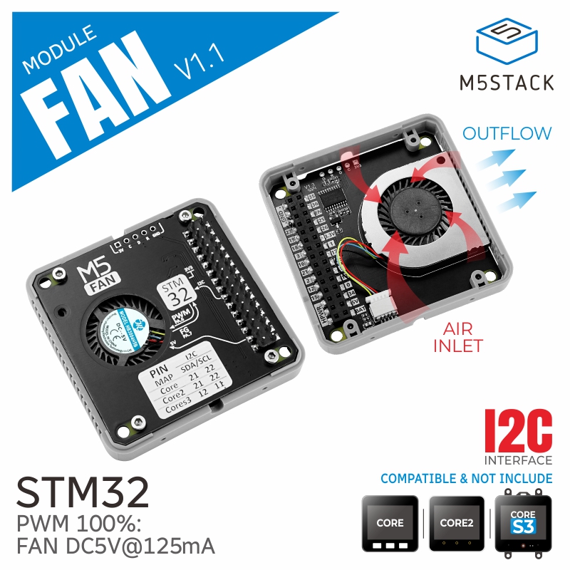 Módulo de ventilador oficial M - M5Stack avaliação e preço